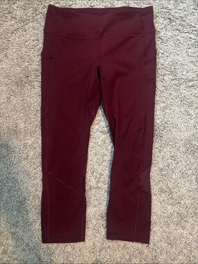 lululemon athletica Women's Burgundy Capri Leggings